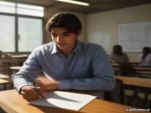 كيف تدرّس تلاميذ بمستويات مختلفة في نفس القسم دون أن يتأخر أحد؟ معلم مغربي يتجول بين صفوف التلاميذ ليقدم مساعدة فردية لأحدهم أثناء الحصة